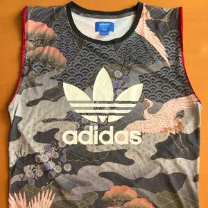 Adidas X Rita Ora Kimono Geisha Crane Oversized Originals Tank Top Womens Large